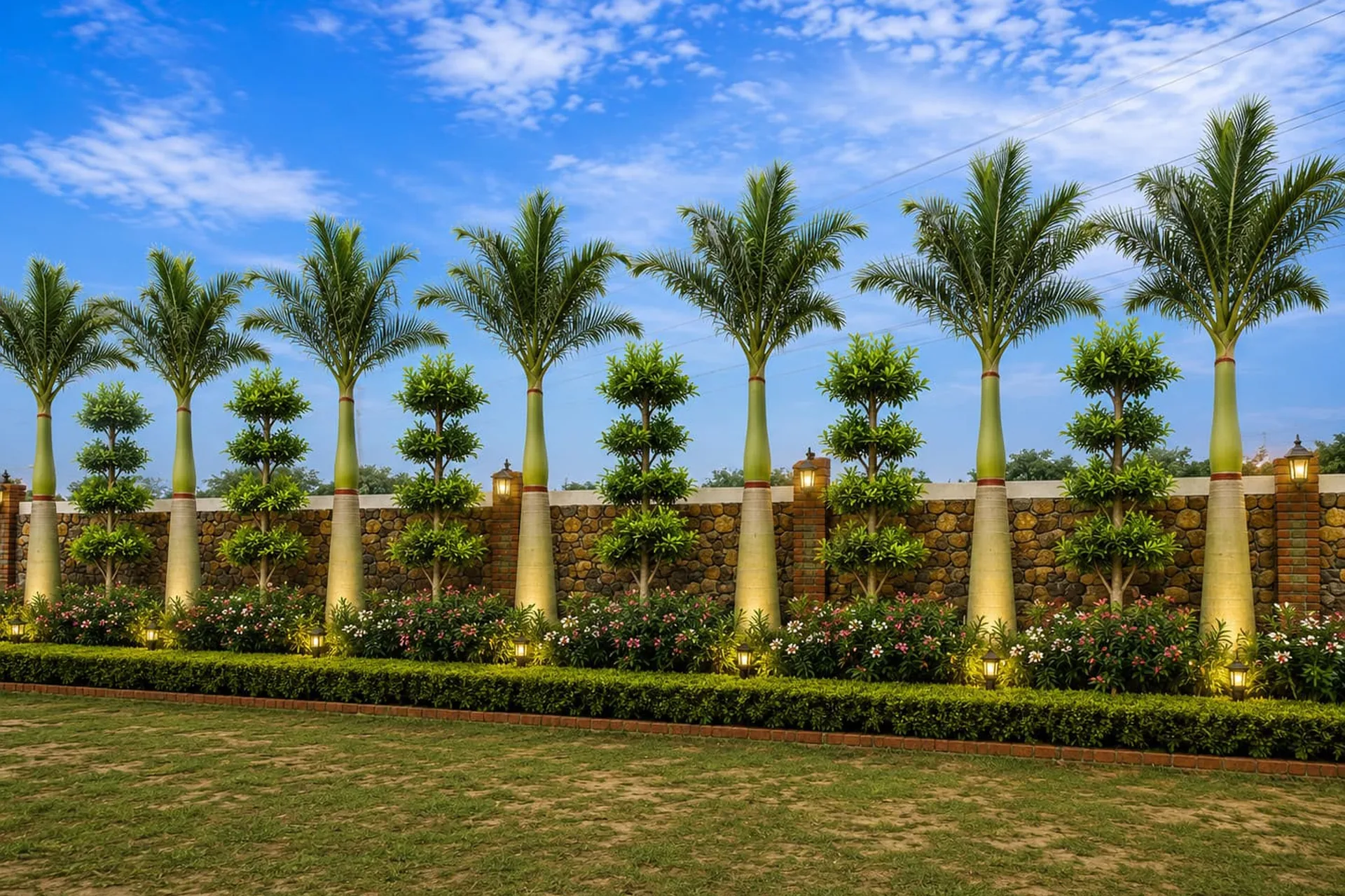 Lush plants and greenery at Jagdamba Nursery in Jaipur